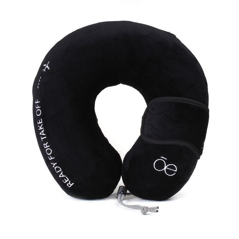 Almohada de Viaje Ergonómica en color Negro