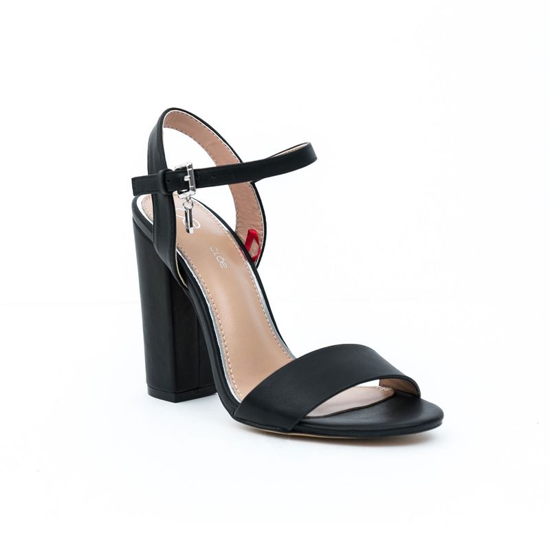 Sandalias de best sale tacon grueso negras