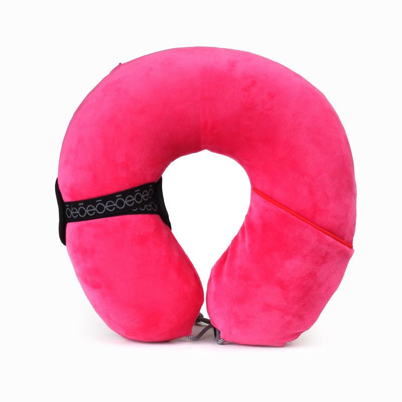 Almohada-de-Viaje-Ergonomica-en-Color-Rosa-|-Cloe