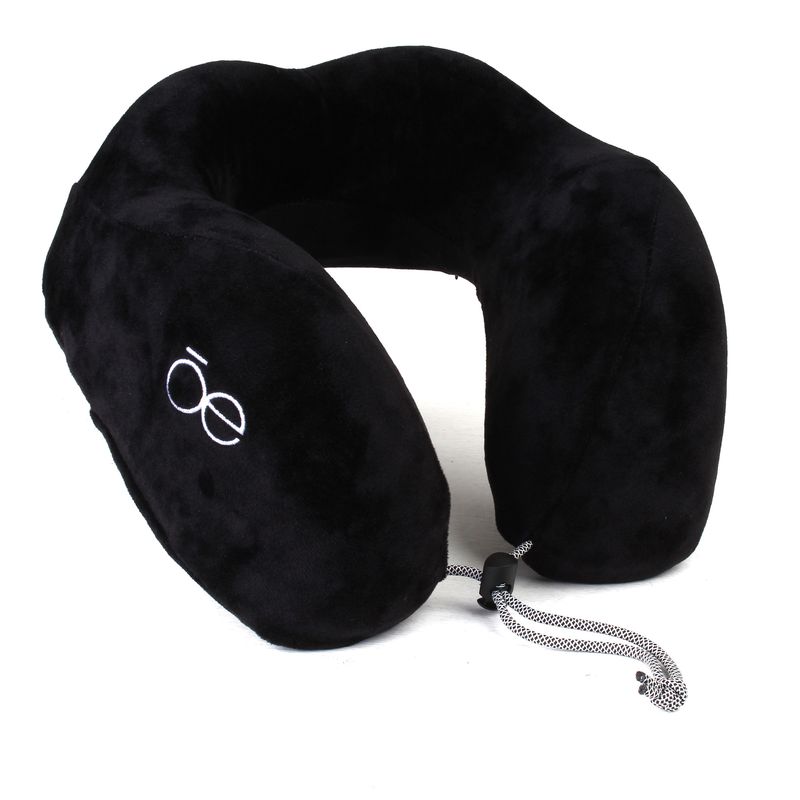 Almohada De Viaje Cuello Viscoelastico Negro X2u Haussman