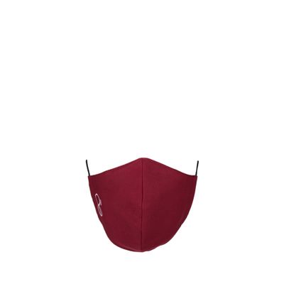 Cubrebocas Con 4 Capas De Protección Ajustable Color Rojo Tinto