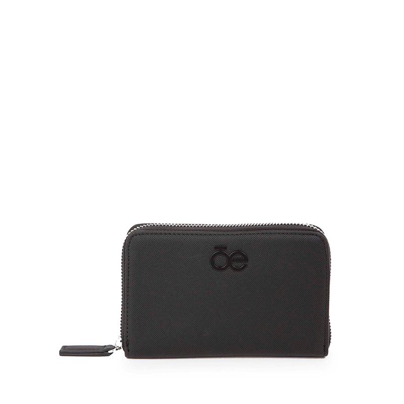 Cartera-Mediana-Cierre-Sencillo-Diseño-color-Negro-en-Color-Negro-|-Cloe