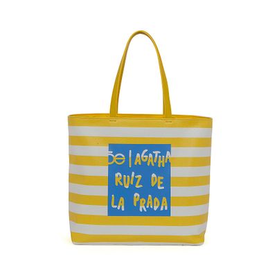 Bolsa Tote Cloe By Ágatha Ruiz de la Prada 3-en-1 color Amarillo
