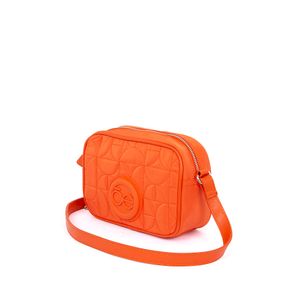 Bolsa Crossbody Textil Diseño Acolchado color Naranja