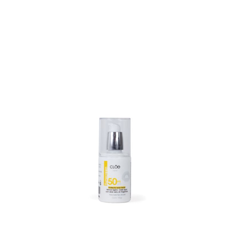 Protector-Solar-Facial-Ultra-Ligero-Sin-Fragancia-100-Gr-en-Color-Blanco-|-Cloe