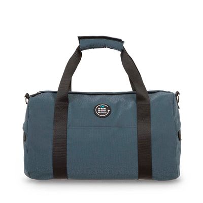 Duffle Bag Material Reciclado Reflejante color Azul Marino