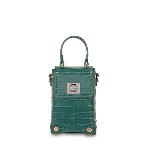 Bolsa Briefcase Look Animal skin Monedero Removible color Verde