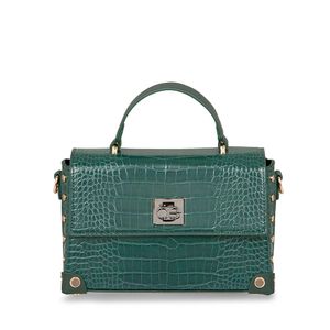 Bolsa Briefcase Look Animal skin Monedero Removible color Verde
