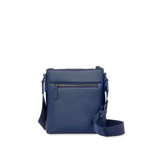Bolsa Mensajera Piel Genuina Porta Tablet 11 plg  color Azul Marino
