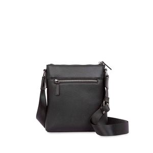Bolsa Mensajera Piel Genuina Porta Tablet 11 plg  color Negro