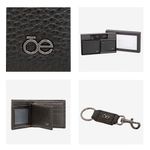 Cartera-Flap-Chica-Piel-Genuina-con-Accesorios-color-Negro-en-Color-Negro-|-Cloe