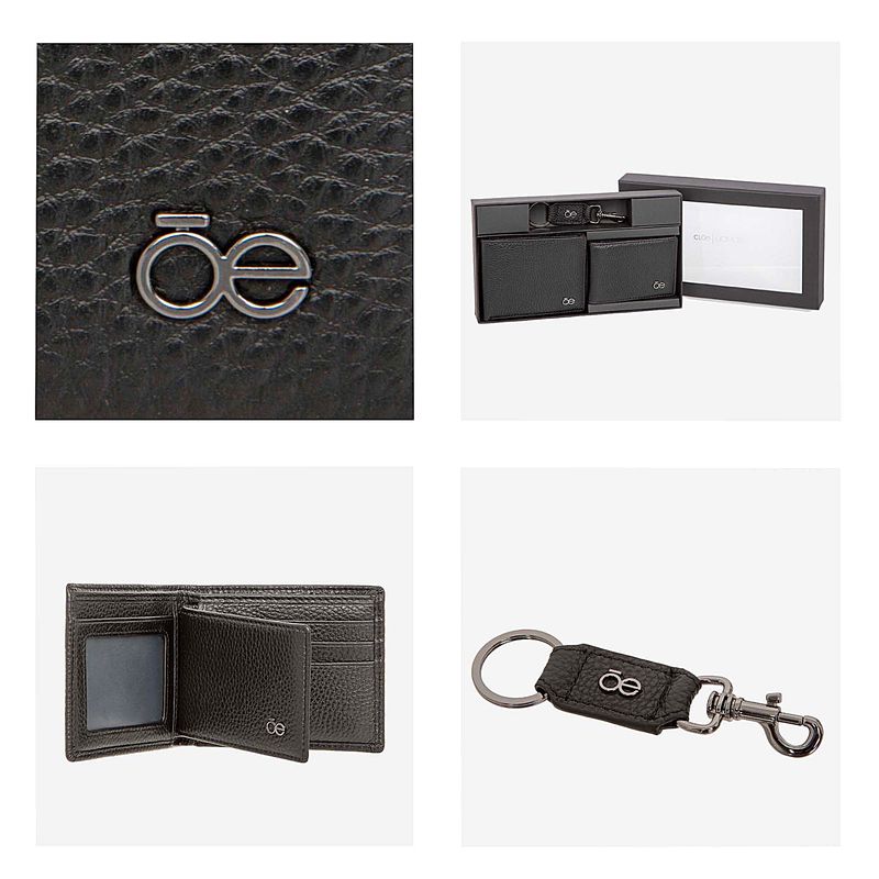 Cartera-Flap-Chica-Piel-Genuina-con-Accesorios-color-Negro-en-Color-Negro-|-Cloe