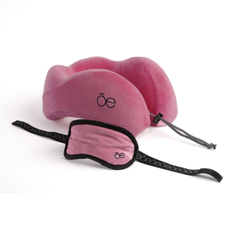 Almohada-Ergonomica-con-Antifaz-y-Bolso-color-Rosa-en-Color-Rosa-|-Cloe