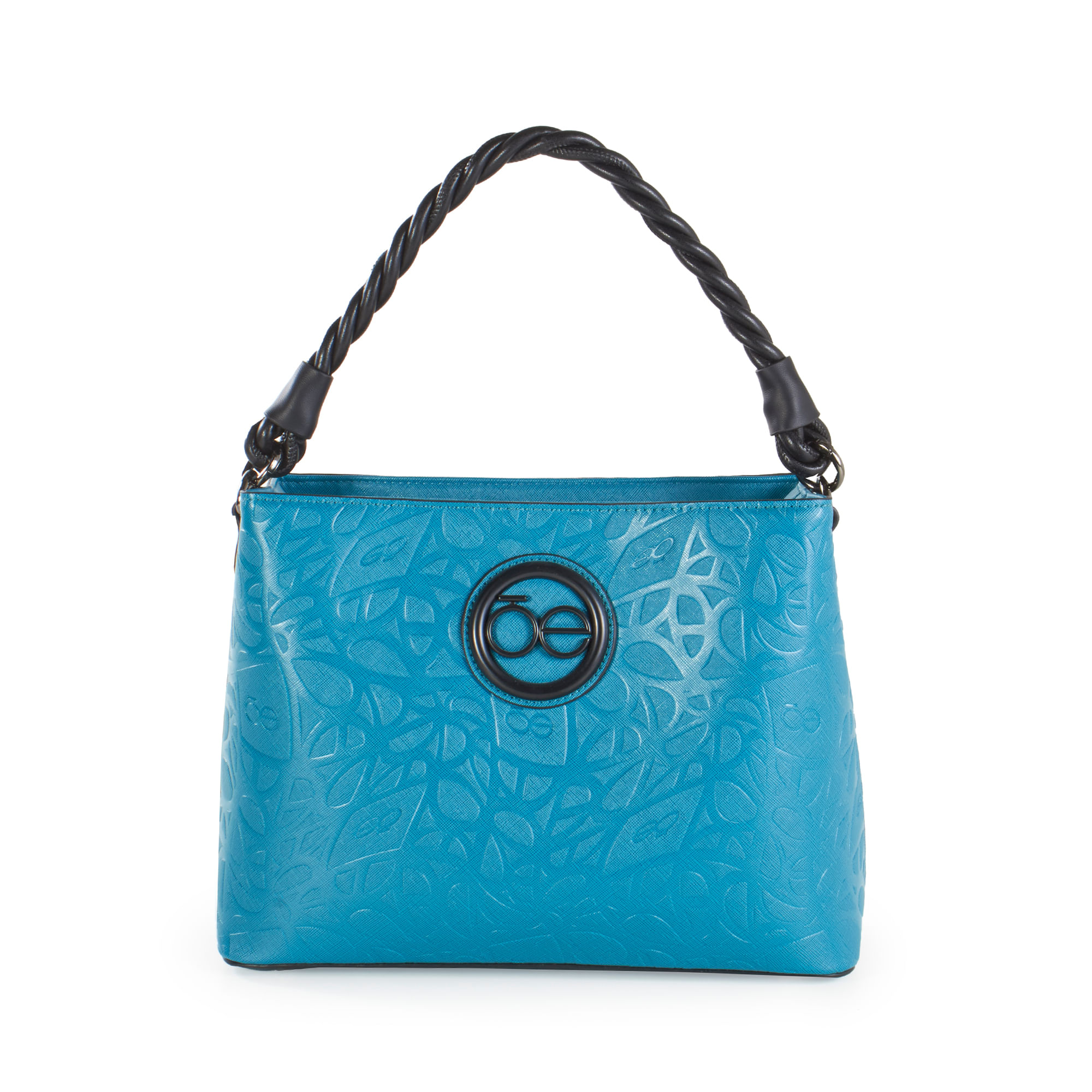 Bolso con cremallera laminado - Azul caribe · FIGS