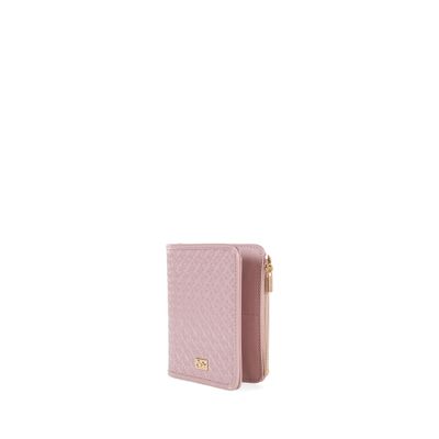 Cartera Flap Porta Pasaporte Charol color Rosa