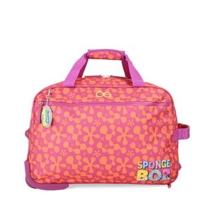 Duffle Bag Textil con Ruedas Sponge Bob x Oe color Magenta