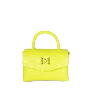 Bolsa Briefcase Mini Asa de Cadena color Verde Limón