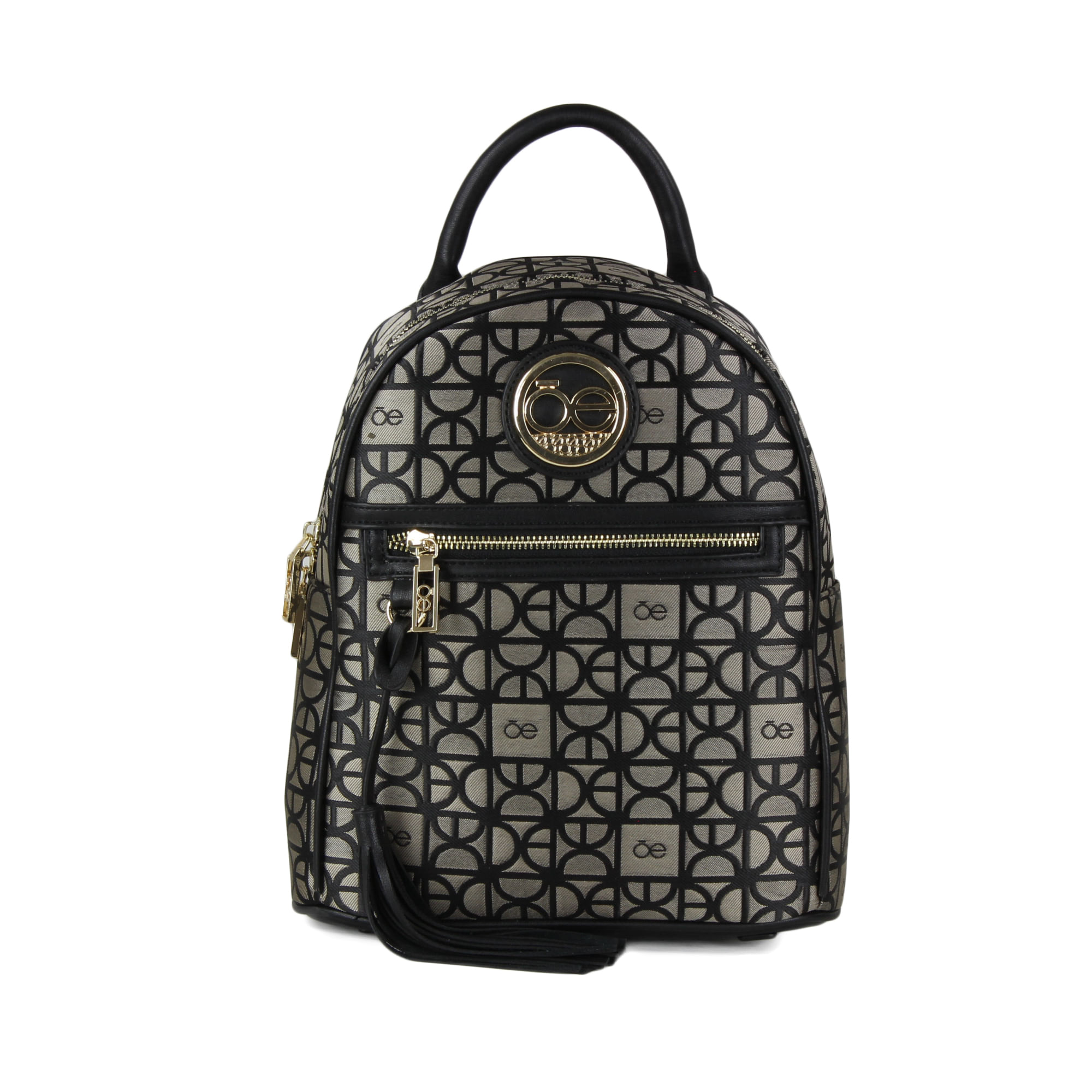 Mochila con Trama Iconica en color Negro Backpacks Cloe CLOE MX