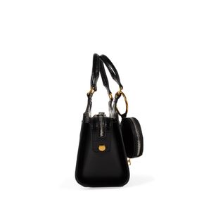 Bolsa Satchel Mediana con Monedero color Negro