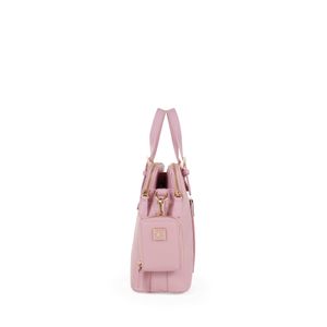 Bolsa Satchel Mediana con Monedero color Rosa