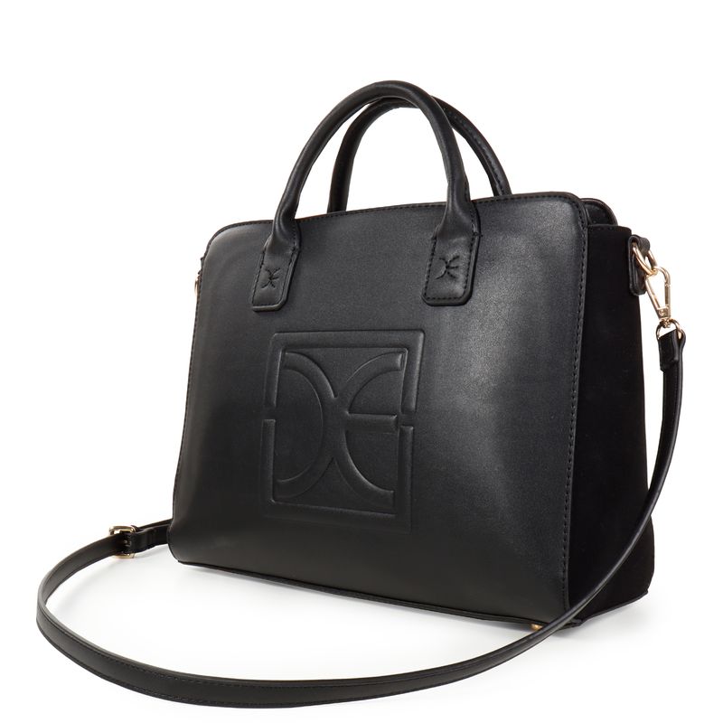 Bolsa Satchel Monograma en Alto Relieve color Negro en color Satchels Cloe CLOE MX