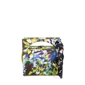 Bolsa Satchel Chica Oe Gallery con Mascada Multicolor