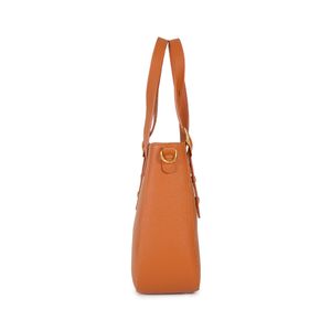 Bolsa Tote Hebilla Material Reciclado color Tan