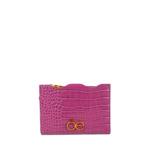 Cartera Look Animal Skin con Maneral de Cadena color Magenta