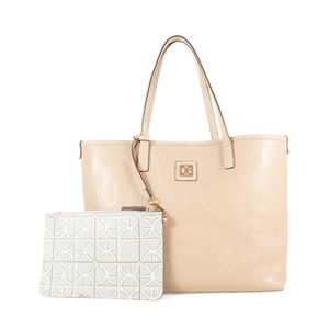 Bolsa Tote Grande con Pouch color Nude