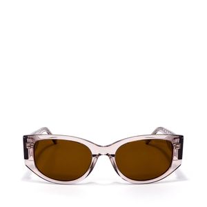 Lente Solar Forma Hexagonal con Armazón de Acetato color Gris