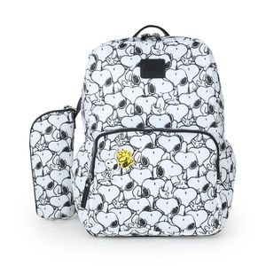 Pañalera Backpack Peanuts x Oe Textil color Blanco