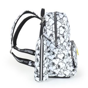 Pañalera Backpack Peanuts x Oe Textil color Blanco