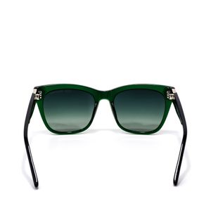 Lente Solar Forma Cuadrada con Armazón de Acetato color Verde