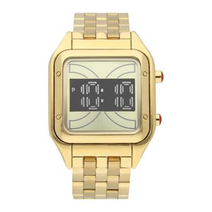 Reloj Digital para Dama con Caratula Cuadrada color Oro