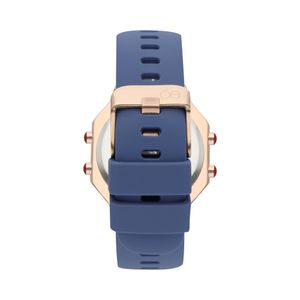 Reloj Digital para Dama con Madre Perla en Caratula color Azul