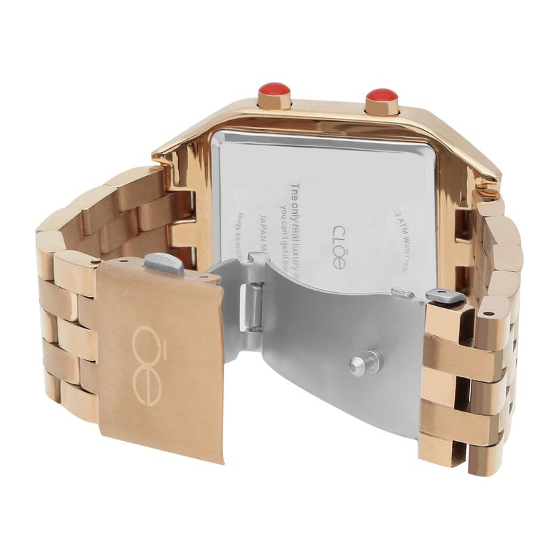 Reloj Digital para Dama con Caratula Cuadrada color Copper en color Analogos Cloe CLOE MX