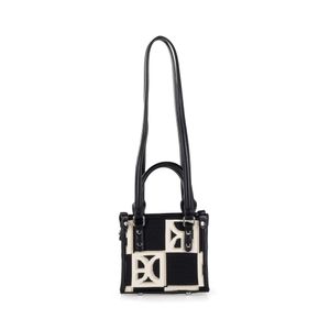 Bolsa Tote Chica Doble Función Textil color Negro