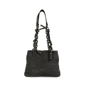 Bolsa Satchel Mediana Textil color Negro