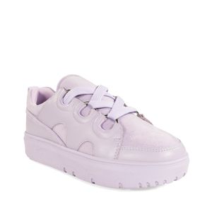 Tenis De Agujeta Gruesa Monocromático Color Lila