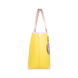 Bolsa Tote Grande Oe x Ágatha Ruiz de La Prada Monedero Desprendible color Amarillo