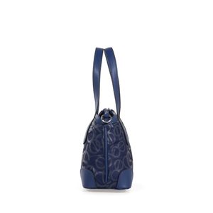 Bolsa Crossbody Chica Textil Con Monedero Color Azul Marino