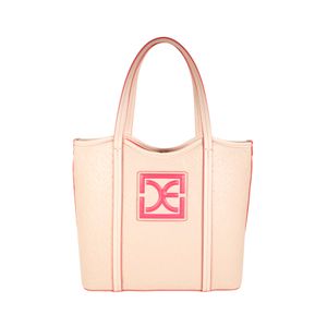 Bolsa Tote Grande Con Pouch Color Rosa