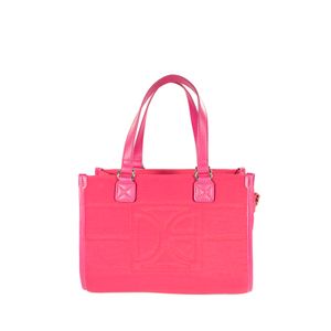 Bolsa Tote Mediana Textil Color Magenta