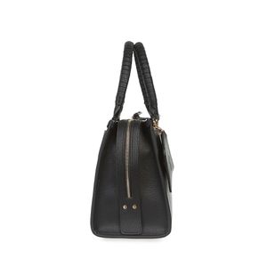 Bolsa Satchel Mediana Con Monedero Color Negro