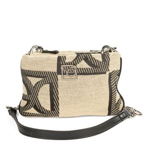 Bolsa Crossbody Chica Textil Color Beige