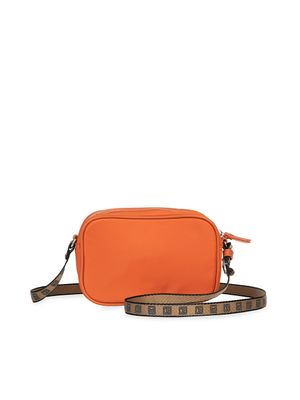Bolsa Crossbody Chica Con Jareta Color Naranja