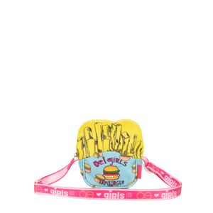 Bolsa Crossbody Para Niña Estampado Papas Fritas Multicolor