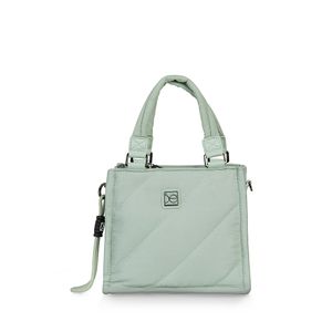 Bolsa Tote Chica Acolchada Color Verde Menta