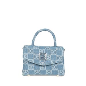 Bolsa Briefcase Mini Textil Asa de Cadena color Azul