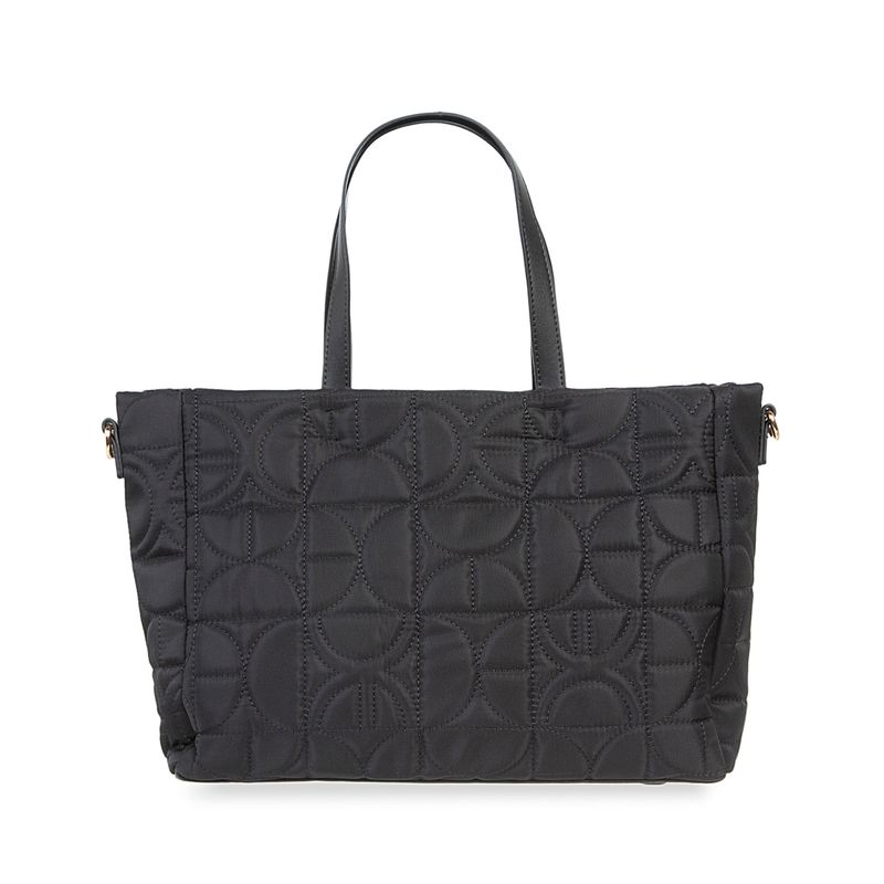 Bolsa Tote Acolchada Textil Color Negro en Color Totes Cloe CLOE MX